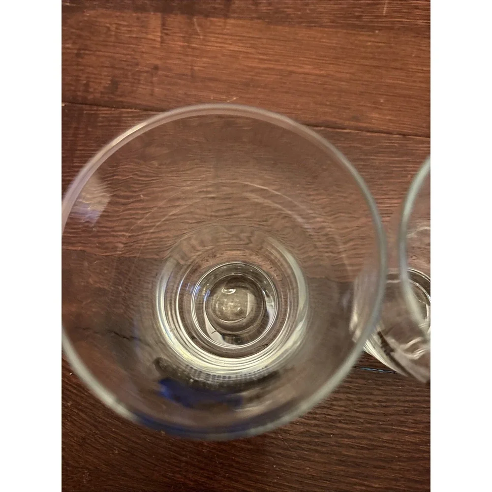 Vintage Libbey Set Of 2‎ Automotive Glasses Woods Electric, White Steamer